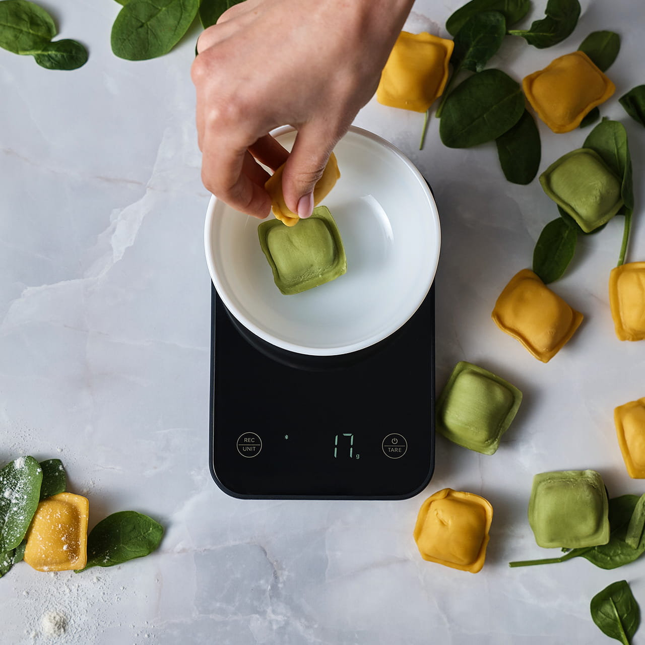 Futula Kitchen Scale 5 способны измерять вес до 5 килограммов с точностью до 1 грамма