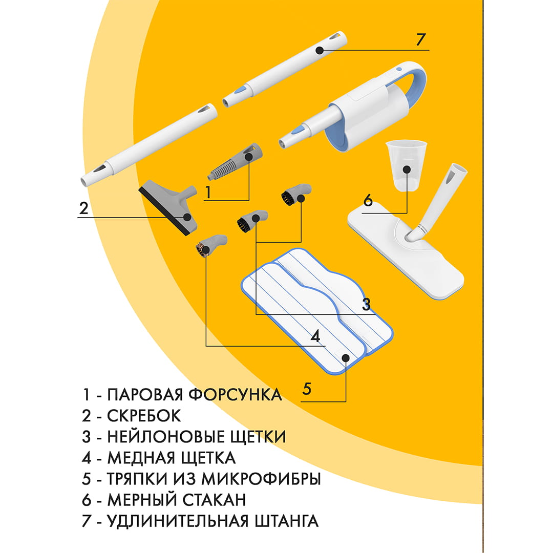 Паровая швабра Futula Steam Mop SM10